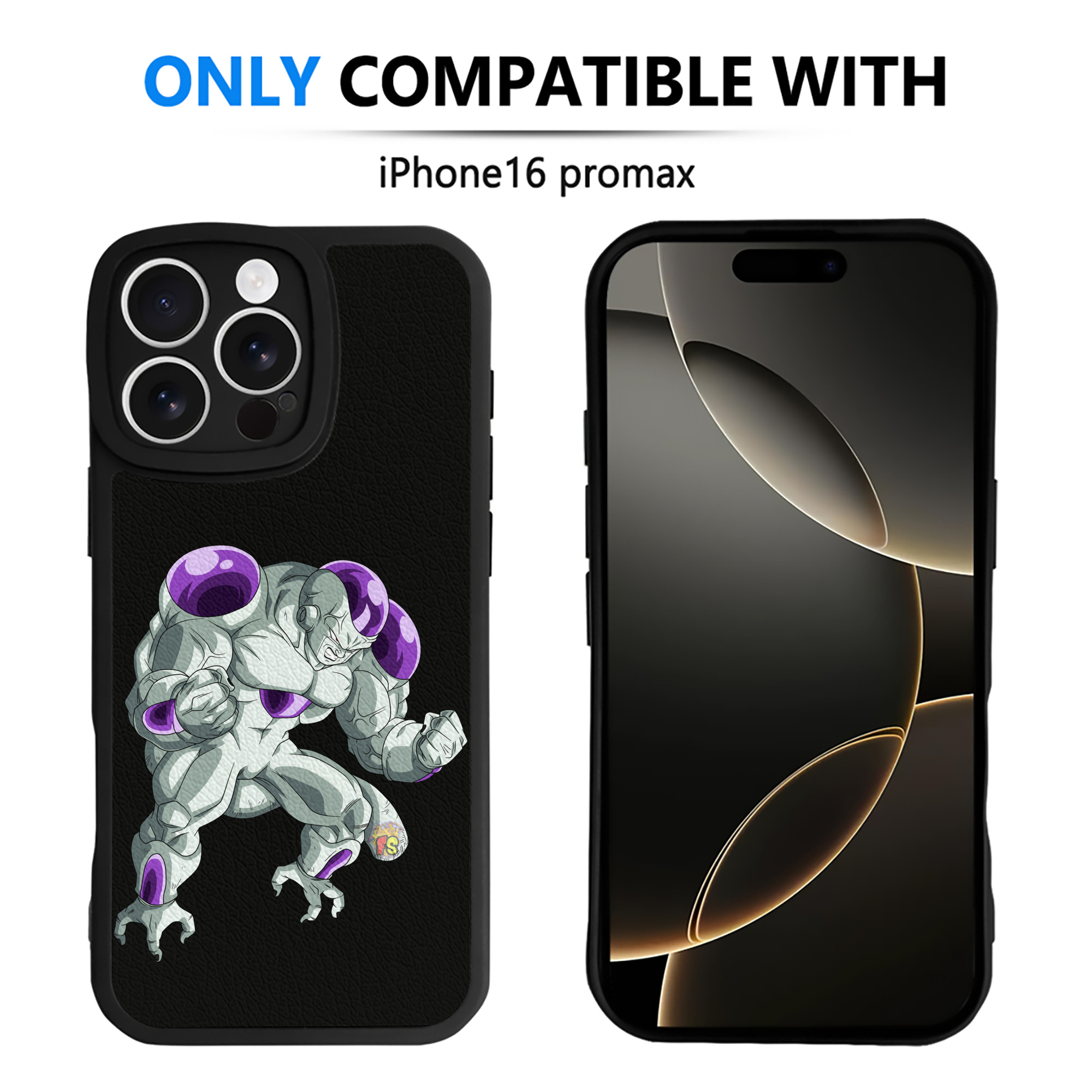 （画像用） ドラゴンボール フリーザ DRAGON BALL Frieza 【iPhone 16シリーズ対応】シリコンスマホケース（レザー調） 材質：シリコン